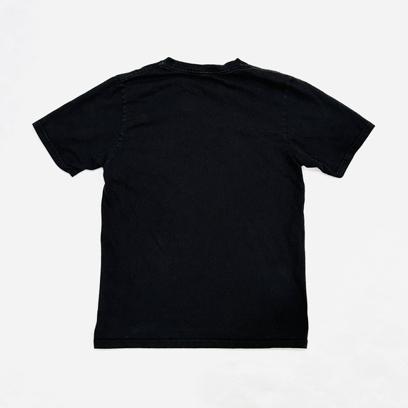 Vans Off the Wall Kids Black Logo Flames Checkered Graphic T-shirt - Picture 4 of 4